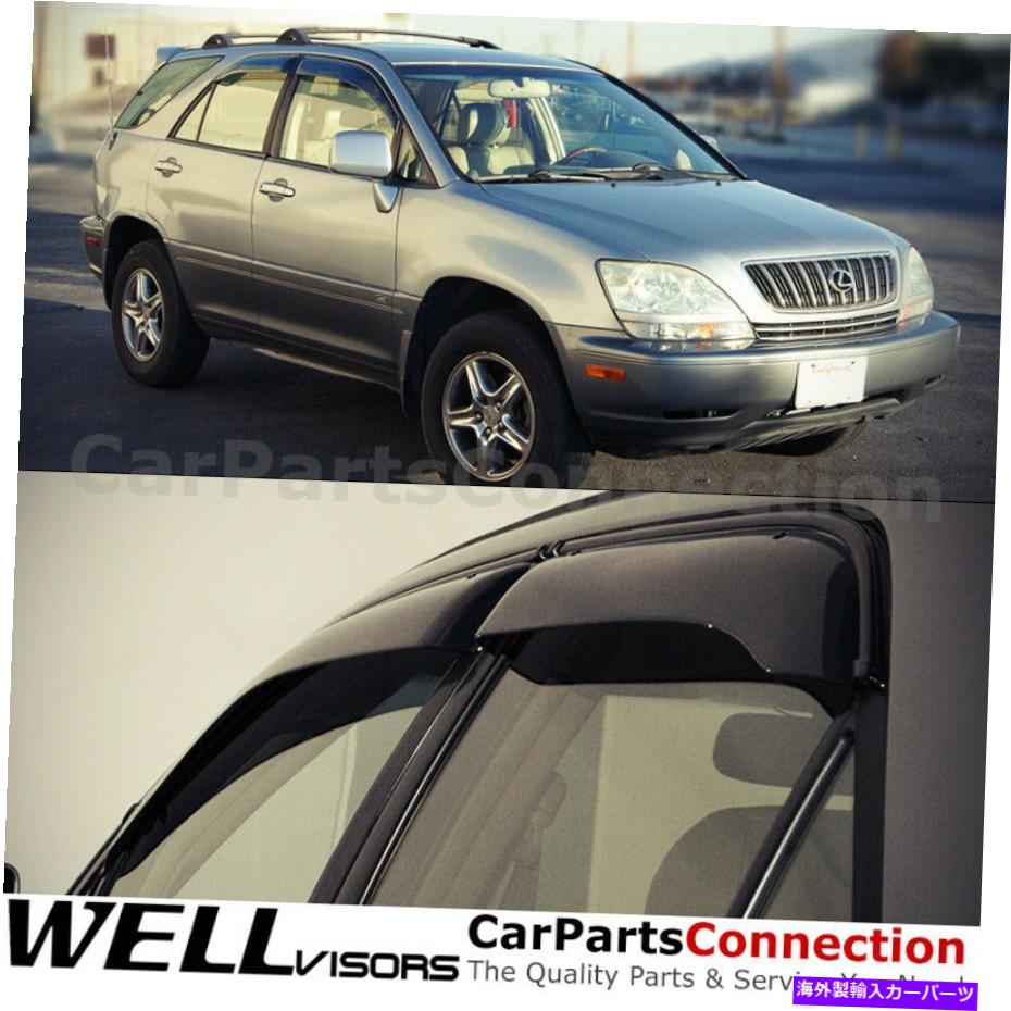 ウィンドウバイザー Wellvisorsウィンドウバイザー99-03 Lexus RX300サイドデフレクター WellVisors Window Visors 99-03 Lexus RX300 Side Deflectors【並行輸入品】
