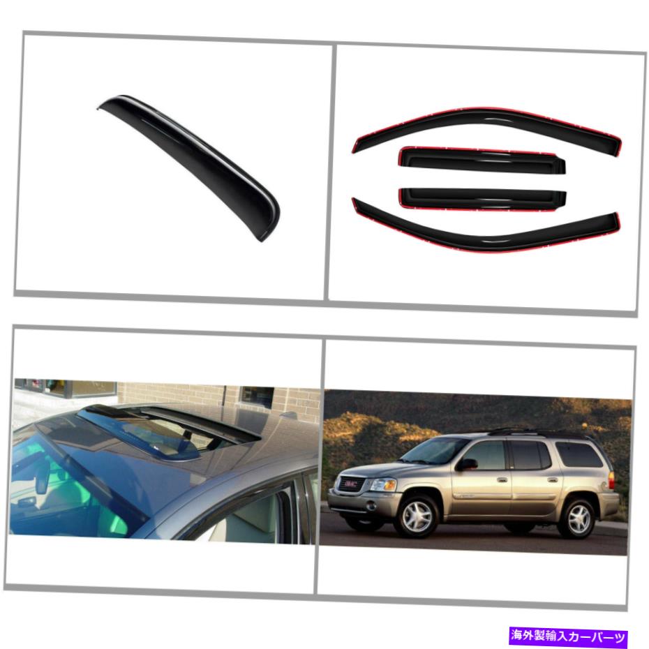ウィンドウバイザー ウィンドウバイザー＆ルーフデフレクターフィット04-06 GMC Envoy Xuv、03-08 Isuzu AscenderLWB Window Visor & Roof Deflector fit 04-06 GMC Envoy XUV, 03-08 Isuzu Ascender LWB【並行輸入品】