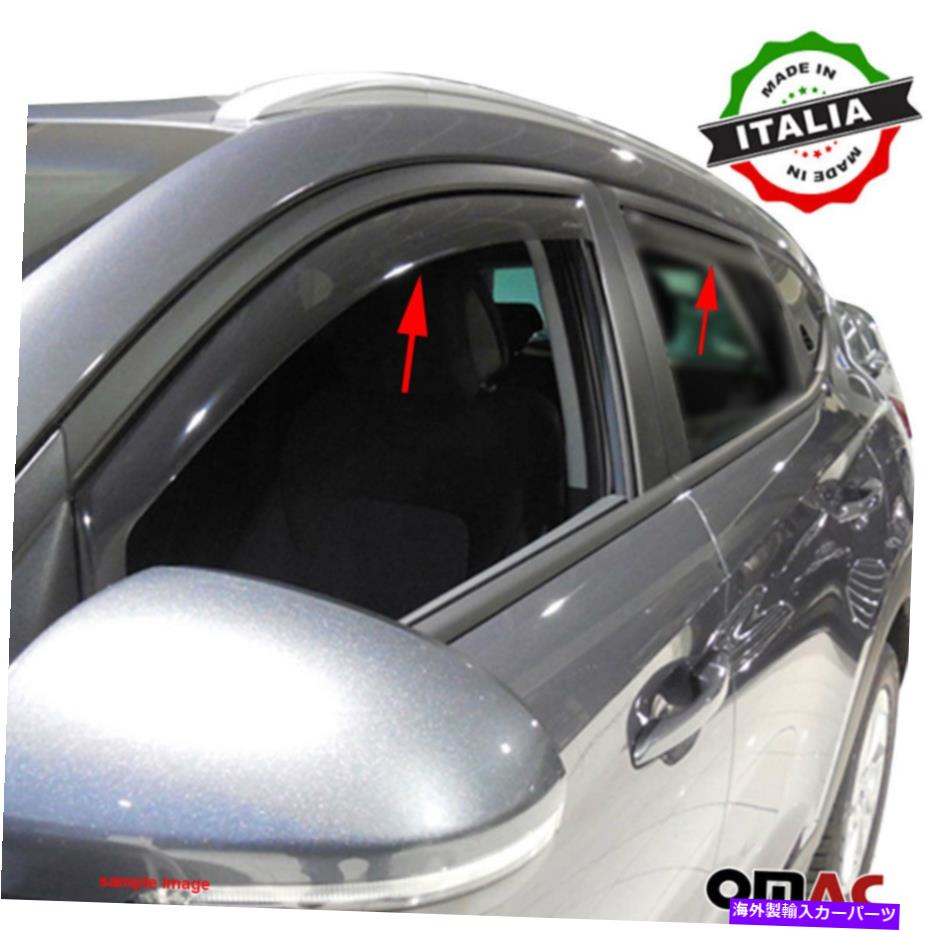 ウィンドウバイザー ウィンドウバイザーベントサンシェードレインガード4PCSフィットトヨタRAV4 2006-2012 Window Visor Vent Sun Shade Rain Guard 4pcs Fits Toyota RAV4 2006-2012【並行輸入品】