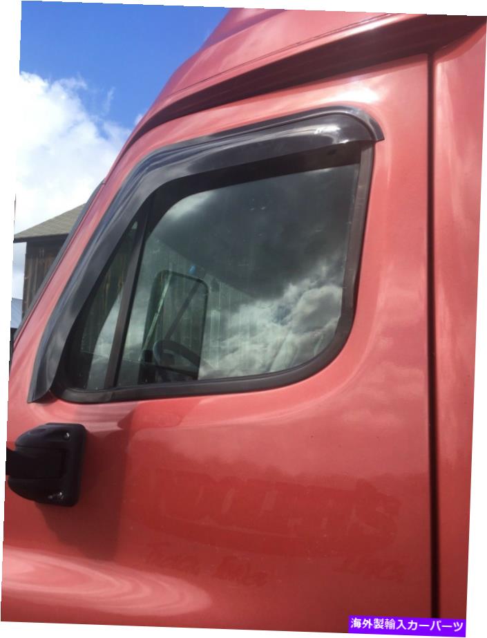 ウィンドウバイザー Smoke Window Visor Rain Guard Freightliner Cascadia Evolution SemiのためのDeflector Smoke Window Visor Rain Guard Deflector For Freightliner Cascadia Evolution Semi【並行輸入品】
