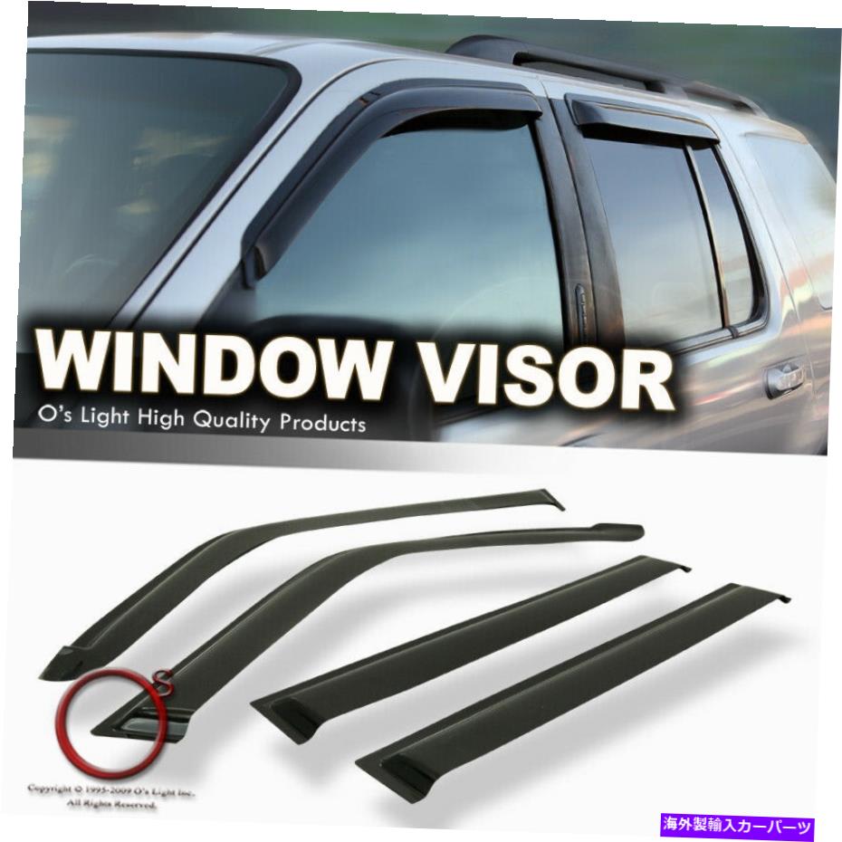 ウィンドウバイザー 2003 2004 2006 2007 2007 2008ホンダパイロットのサイドウィンドウバイザーレインガード Side Window Visor Rain Guard For 2003 2004 2005 2006 2007 2008 Honda Pilot【並行輸入品】