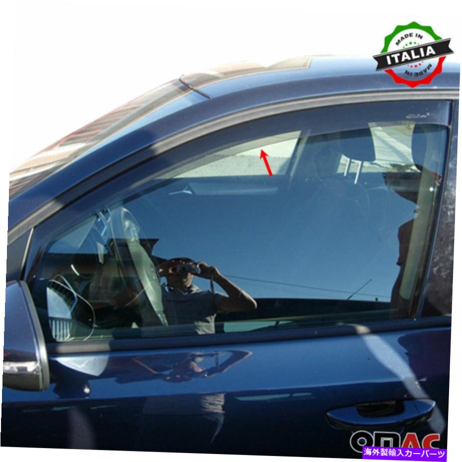 ウィンドウバイザー ウィンドウバイザーベントサンシェードレインガード2PCSフィットシボレートラックス2013-2022 Window Visor Vent Sun Shade Rain Guard 2pcs Fits Chevy Trax 2013-2022【並行輸入品】