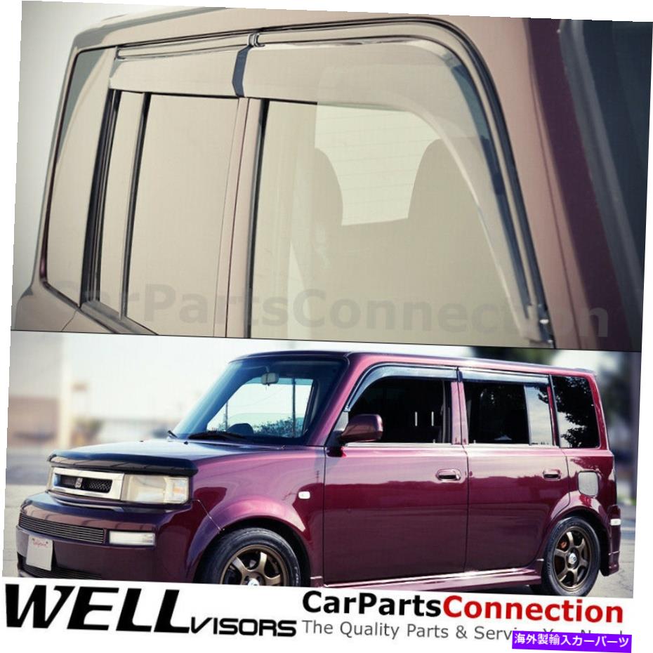 ウィンドウバイザー Wellvisors Window Viders 04-07 Scion XB Side Deflectors WellVisors Window Visors 04-07 Scion xB Side Deflectors【並行輸入品】