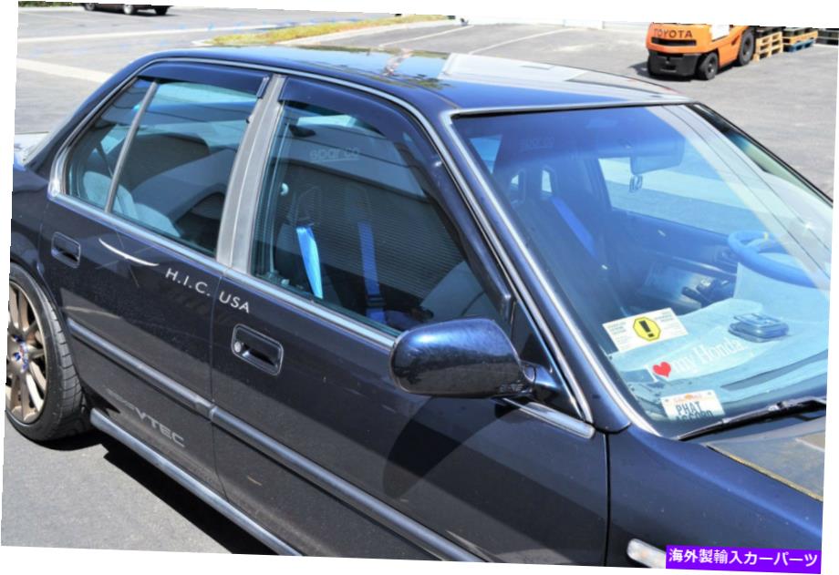 ウィンドウバイザー HIC USA 1990?1993 Accord 4DRベントシェードウィンドウバイザーの真新しい HIC USA 1990 to 1993 Accord 4dr vent shade window visor brand new【並行輸入品】