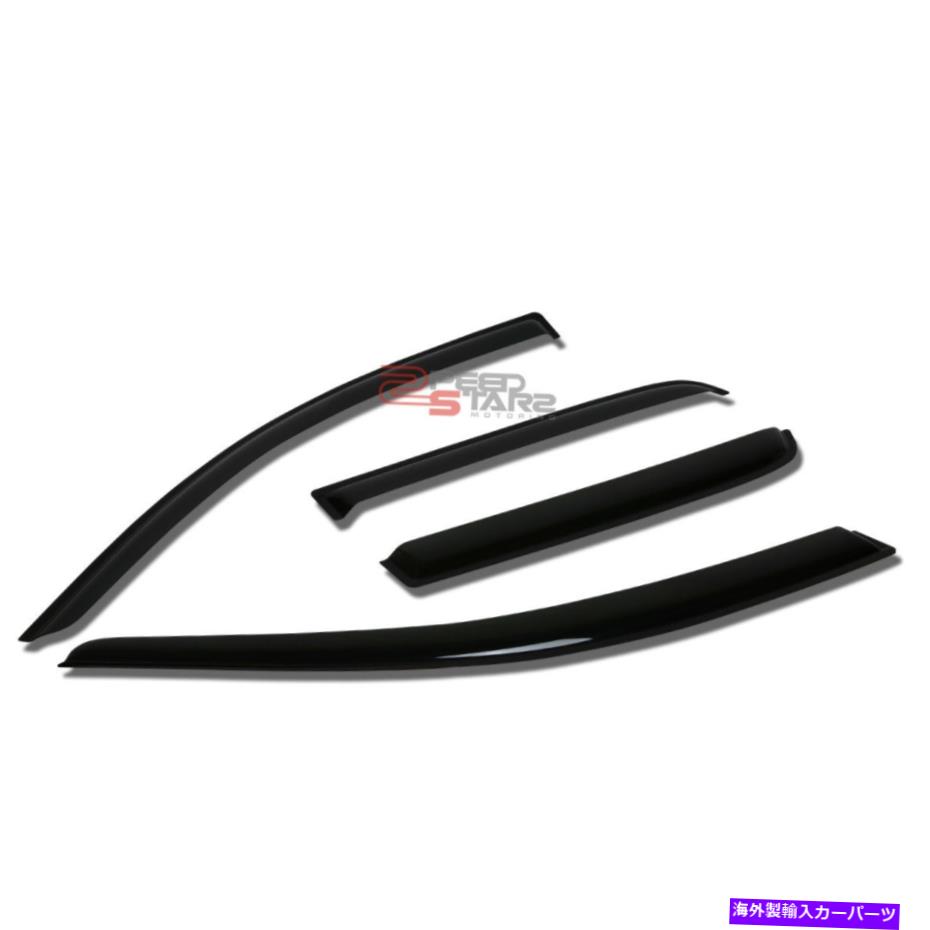 ウィンドウバイザー 14-17のMIT MIRAGE 5DRがマウントウィンドウの外で喫煙 FOR 14-17 MIT MIRAGE 5DR SMOKED OUTSIDE MOUNT WINDOW VISOR WIND RAIN DEFLECTOR【並行輸入品】
