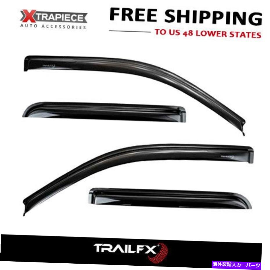 ウィンドウバイザー 09-18 Dodge RAM 1500 CREW CAB RAIN GOARDS TRAILFX VENT VISORS WINDOF DEFLECTORS 09-18 Dodge Ram 1500 Crew Cab Rain Guards TrailFX Vent Visors Window Deflectors【並行輸入品】