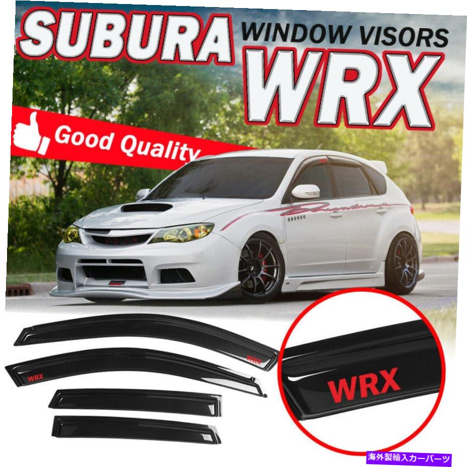 ウィンドウバイザー Fit 08-14 Subaru Impreza WRX Sti Rain Window Visor Smoke Tinted Guard Deflectors Fit 08-14 Subaru Impreza WRX STI Rain Window Visor Smoke Tinted Guard Deflectors【並行輸入品】 36,251円