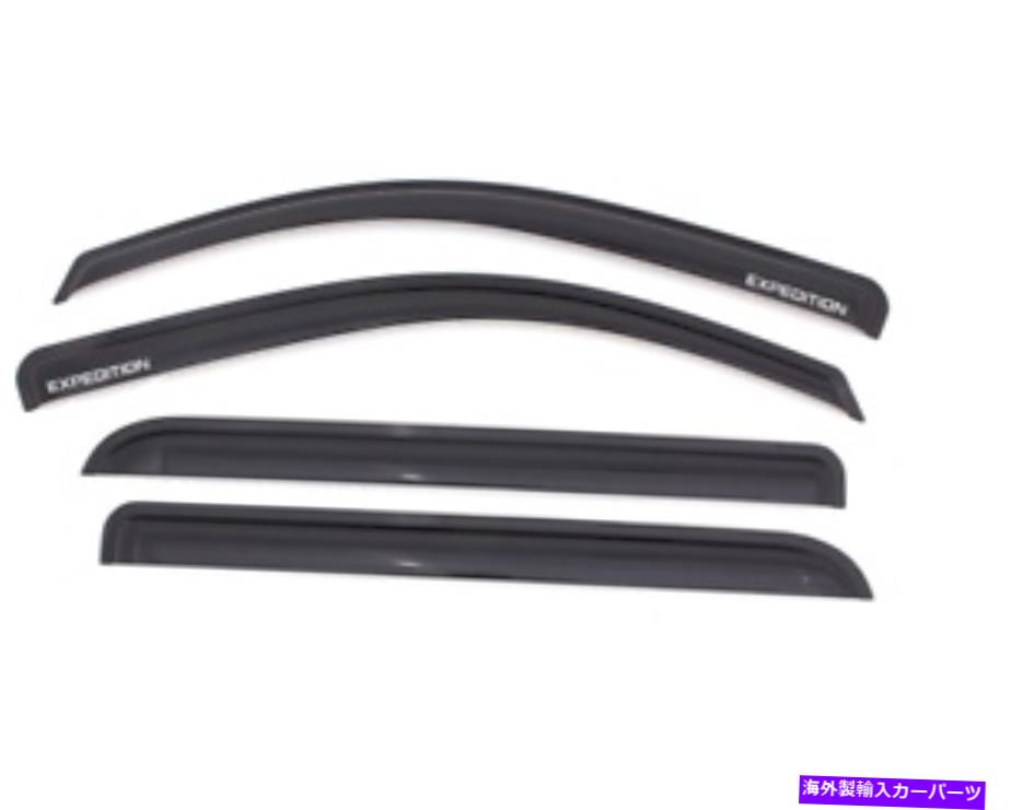 ウィンドウバイザー 97-17 Ford Expedition 4DRウィンドウバイザースモークシムスタイルガードダフェレクター For 97-17 Ford Expedition 4DR Window Visors Smoke Sim Style Guard Deflectors【並行輸入品】
