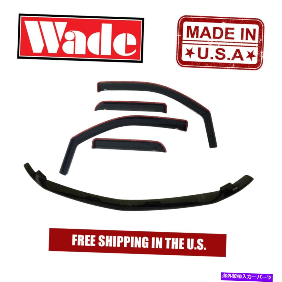 ウィンドウバイザー 2019 Dodge Ram 1500 Classic Quadのためのチャンネルウィンドウバイザー＆バグシールドコンボ In-Channel Window Visor & Bug Shield Combo For 2019 Dodge Ram 1500 Classic Quad【並行輸入品】