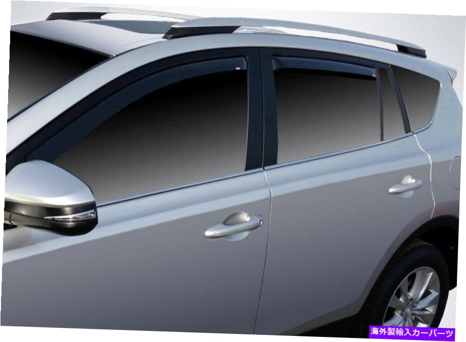 ウィンドウバイザー 2013年から2018年のトヨタRAV4のチャンネル換気バイザー In-Channel Vent Visors for 2013 - 2018 Toyota Rav4【並行輸入品】