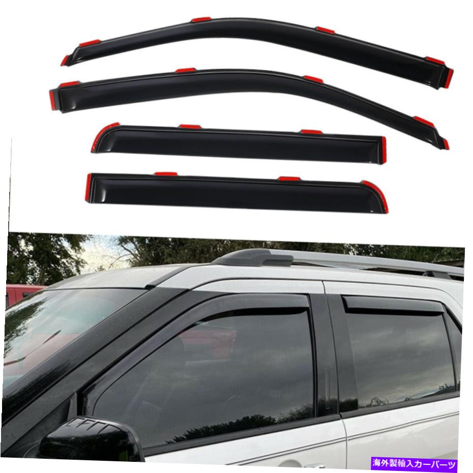 ウィンドウバイザー 2009-2014 Ford F-150 SuperCrew In-Channel Smoke Window Visors Wind Deflector FOR 2009-2014 FORD F-150 SUPERCREW IN-CHANNEL SMOKE WINDOW VISORS WIND DEFLECTOR【並行輸入品】