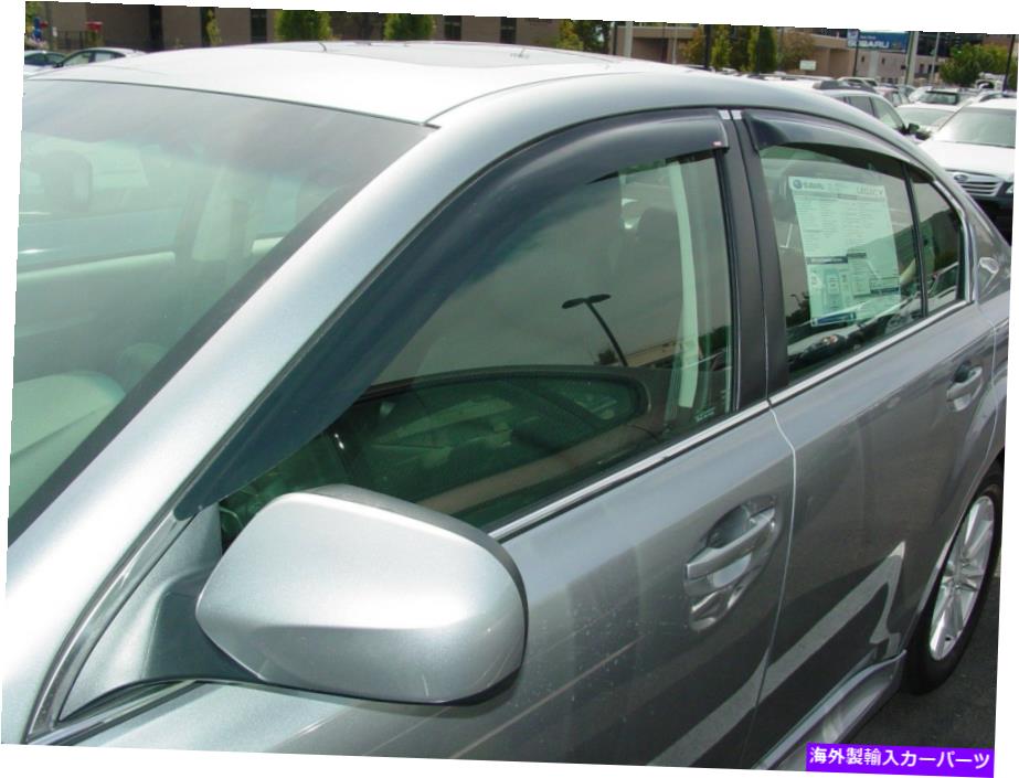ウィンドウバイザー 2010年から2014年のスバルレガシーのテープオンベントバイザー Tape-On Vent Visors for 2010 - 2014 Subaru Legacy【並行輸入品】