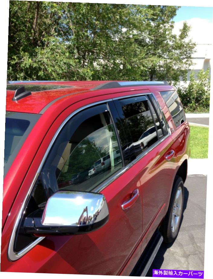ウィンドウバイザー Chevy Tahoe 2015-2020の窓バイザーインチャネル Window Visors In-Channel For Chevy Tahoe 2015-2020【並行輸入品】