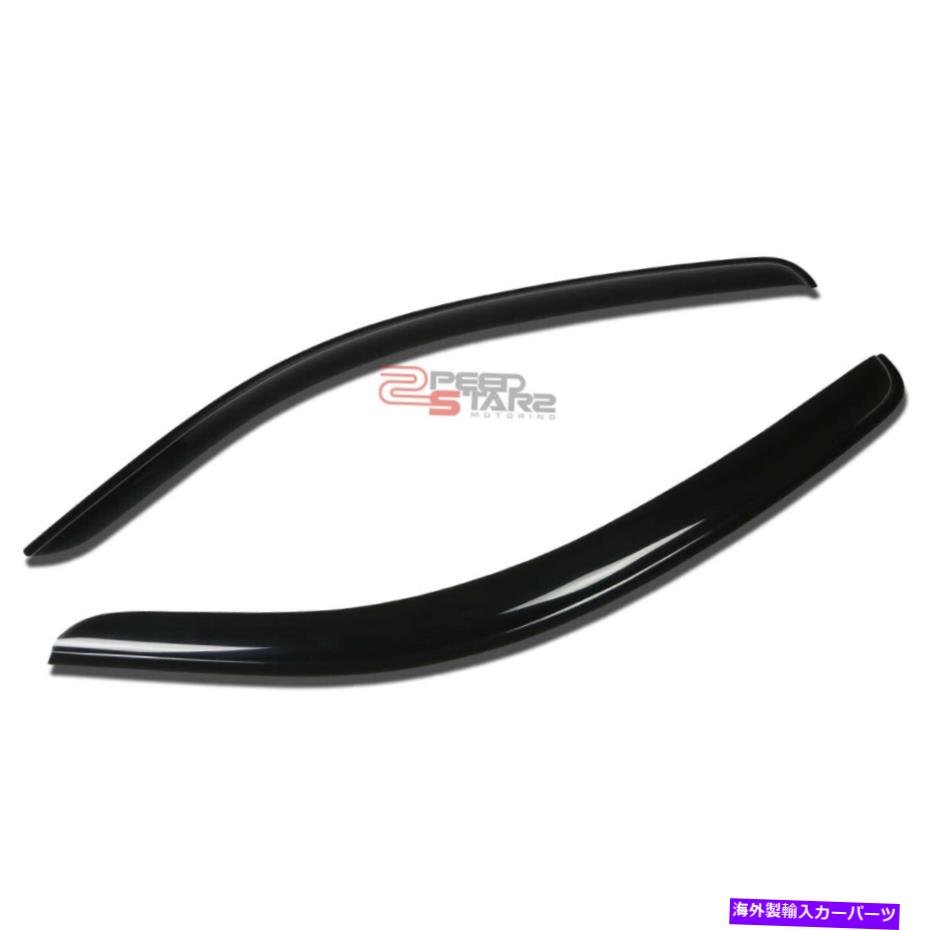 ウィンドウバイザー 07-14 Tundra Reg Cabのダークチントウィンドウバイザー/風ディフレクターベントレインシェード DARK TINT WINDOW VISOR/WIND DEFLECTOR VENT RAIN SHADE FOR 07-14 TUNDRA REG CAB【並行輸入品】