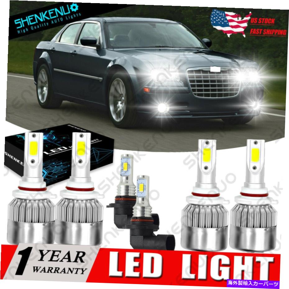 フォグライト クライスラー300 2005 2006 2007 2008 09 2010明るい白いLEDヘッドライト+フォグランプ For Chrysler 300 2005 2006 2007 2008 09 2010 Bright White LED Headlight+Fog Lamp【並行輸入品】