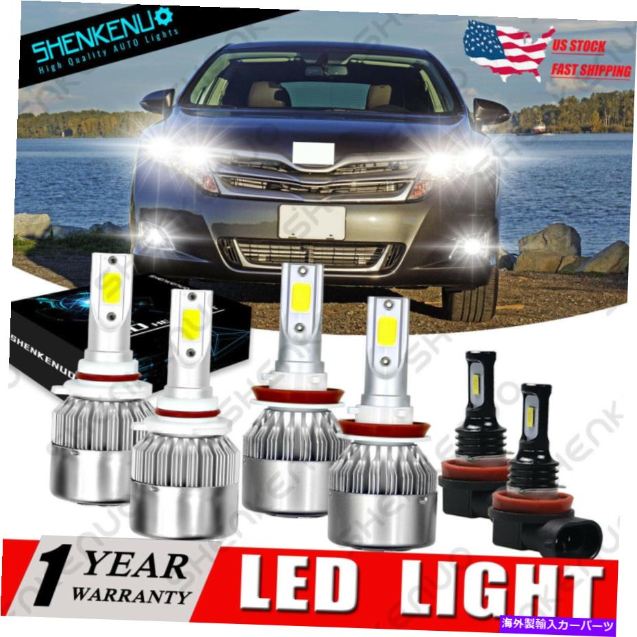 フォグライト トヨタベンザ2009-2016 6x 6000K LEDヘッドライトHI/LO +フォグランプコンボキットC6B For Toyota Venza 2009-2016 6X 6000K LED Headlight Hi/Lo +Fog Lamp Combo Kit C6B【並行輸入品】 37,323円