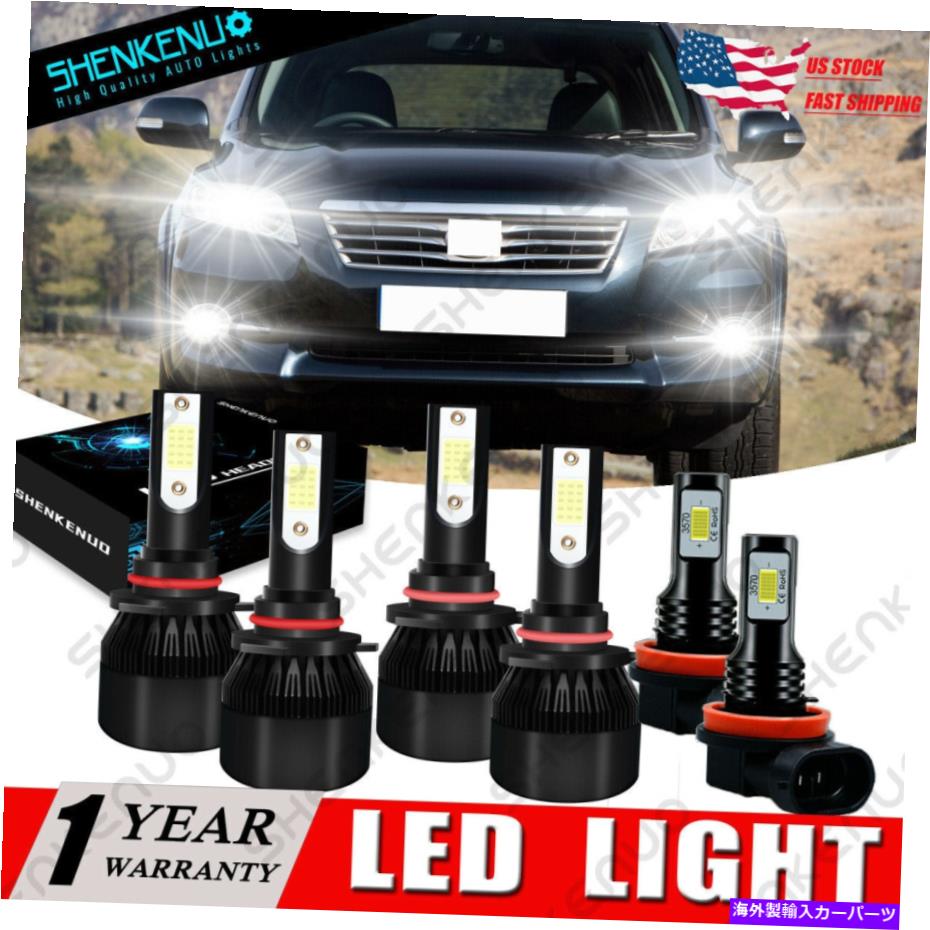 フォグライト トヨタRAV4 2006-2012 6000K COB 9005 9006 LEDヘッドライト電球+ H11フォグライト For Toyota RAV4 2006-2012 6000K COB 9005 9006 LED Headlight Bulbs+ H11 Fog Light【並行輸入品】