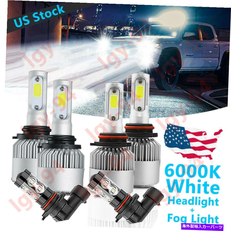 フォグライト クライスラー300 2005-2010-6x 6000KコンボLEDヘッドライトバルブ高 +フォグS2 For Chrysler 300 2005-2010 - 6X 6000K Combo LED Headlight Bulb High Low + Fog S2【並行輸入品】