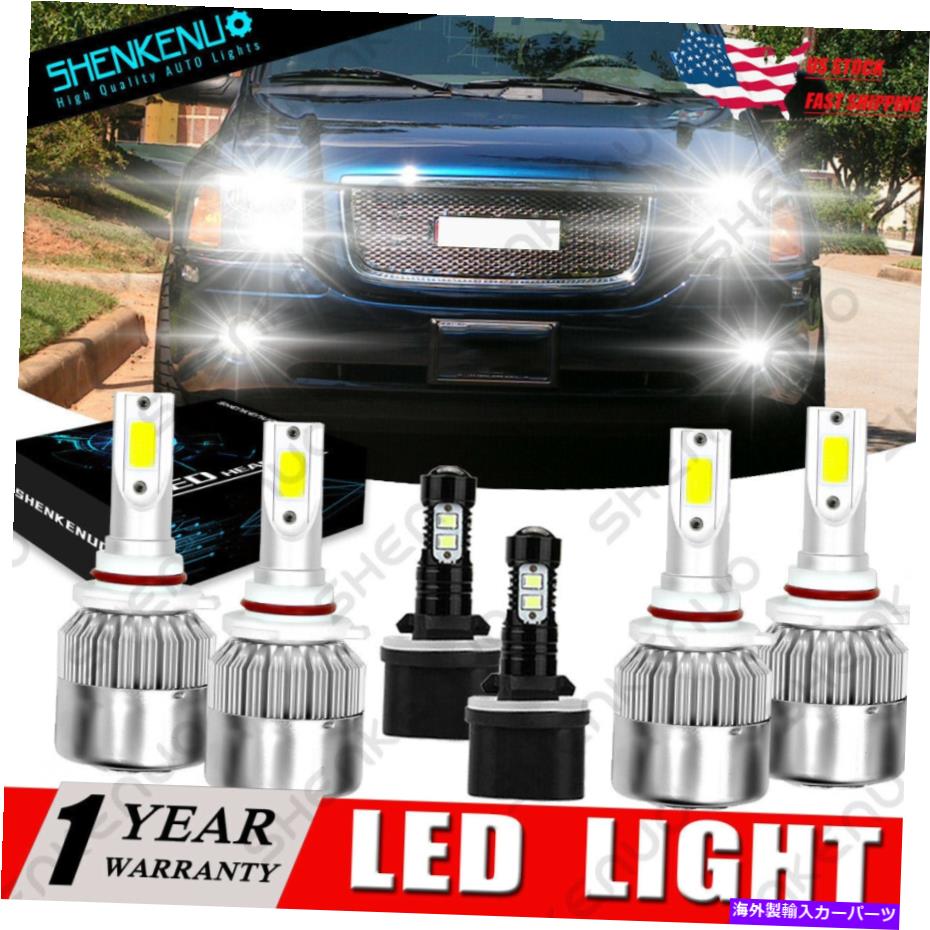 フォグライト GMC Envoy XL 2002-2006明るい白いLEDヘッドライト +フォグランプコンボキットC6B用 For GMC Envoy XL 2002-2006 Bright White LED Headlight +Fog Lamp Combo Kit C6B【並行輸入品】