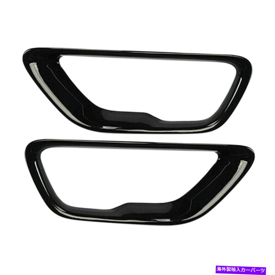 フォグライト ジープグランドチェロキー2017-21に適したブラックフォグライトカバーフォグランプフレーム Black Fog Light Cover Fog Lamp Frame Fit For Jeep Grand Cherokee 2017-21【並行輸入品】