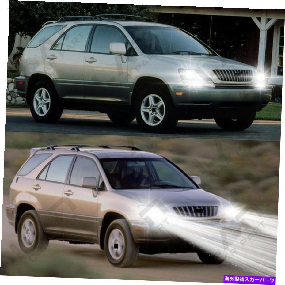 フォグライト Lexus RX300 1999-2003 -6x 6000K LEDヘッドライト高ビーム +フォグ電池用ヘッドライト For Lexus RX300 1999-2003 -6X 6000K LED Headlight High Low Beam + Fog Light Bulb【並行輸入品】
