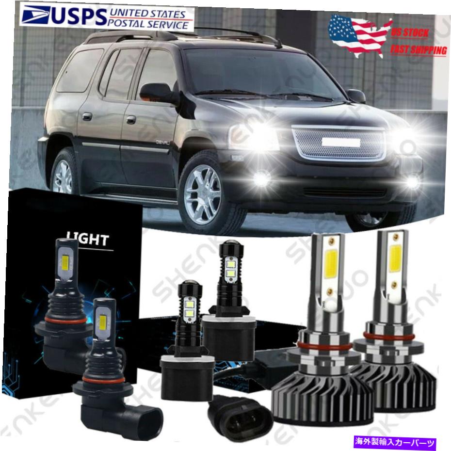フォグライト GMC Envoy XL 2002-2006 Bright White Combo LEDヘッドライト＆フォグランプ電球キット用 For GMC Envoy XL 2002-2006 Bright White Combo LED Headlight & Fog lamp Bulbs kit【並行輸入品】