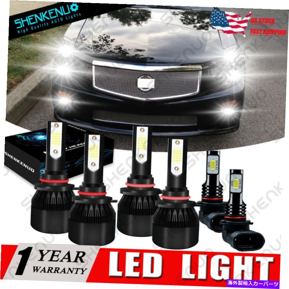 フォグライト Cadillac CTS 2003-2007 6000KコブLEDヘッドライトハイ/ロービーム +フォグライトキット For Cadillac CTS 2003-2007 6000K COB LED Headlight High/Low Beam + Fog Light Kit【並行輸入品】 37,323円