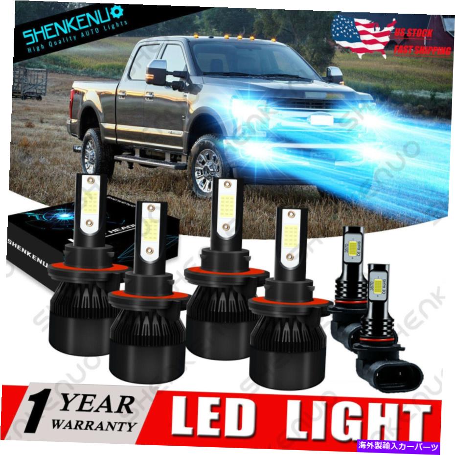 フォグライト Ford F250 F350 F450 2005-2019 6X 8000K COB LEDヘッドライト +フォグ電球用 For Ford F250 F350 F450 2005-2019 6X 8000K COB LED Headlight + Fog Light Bulbs【並行輸入品】