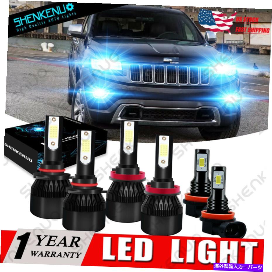 フォグライト Jeep Grand Cherokee 2014-2018 8000K Cob Hi/Low Beam LEDヘッドライト +フォグライト For Jeep Grand Cherokee 2014-2018 8000K COB Hi/Low Beam LED Headlight +Fog Light【並行輸入品】