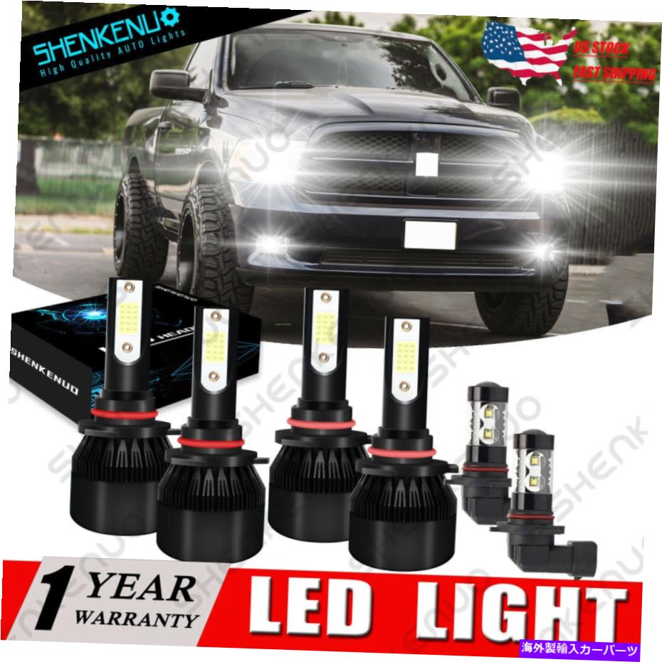 フォグライト Dodge Ram 1500 2500 3500 2013-2015 6000KコブLEDヘッドライトフォグ電球用 For Dodge RAM 1500 2500 3500 2013-2015 6000K COB LED Headlight Fog Light Bulbs【並行輸入品】
