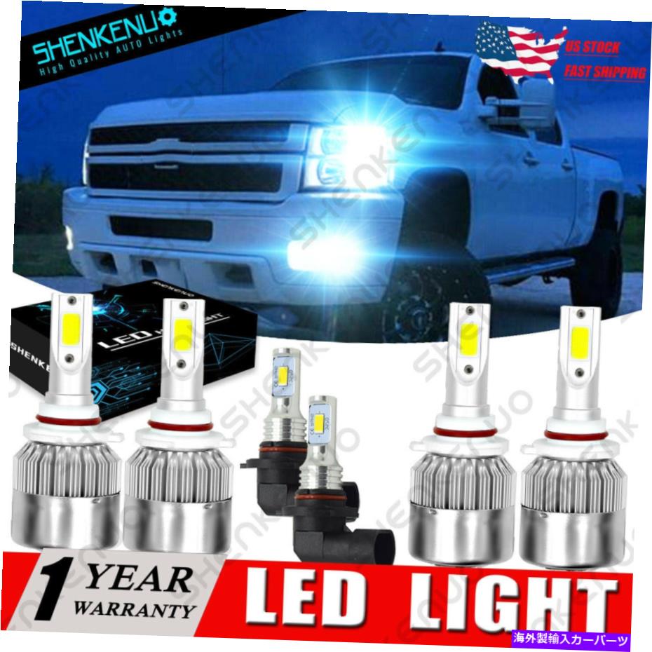 フォグライト Dodge Ram 1500 2500 3500 13 2014 2015 8000K LEDヘッドライトフォグランプ電球6x For Dodge RAM 1500 2500 3500 13 2014 2015 8000K LED Headlight Fog Lamp Bulbs 6x【並行輸入品】
