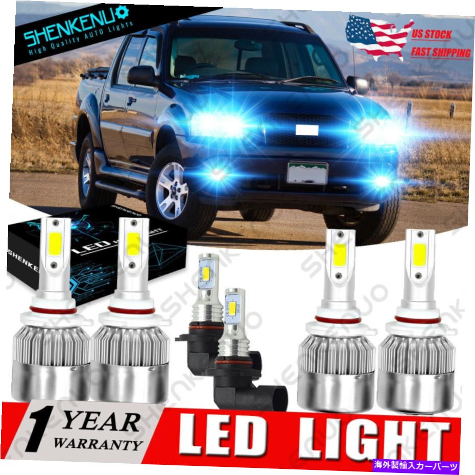 フォグライト Ford Expedition Explorer 2003 2004 2005 8000K Bright LEDヘッドライト+フォグランプ For Ford Expedition Explorer 2003 2004 2005 8000K Bright LED Headlight+Fog Lamp【並行輸入品】