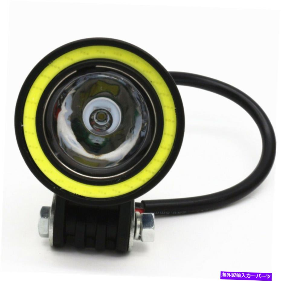 フォグライト 2PCS 2IN 10W 6000K LEDワークライトコブハローリングDRLカードライビングフォグランプブラック 2PCS 2in 10W 6000K LED Work Light COB Halo Ring DRL Car Driving Fog Lamp Black【並行輸入品】