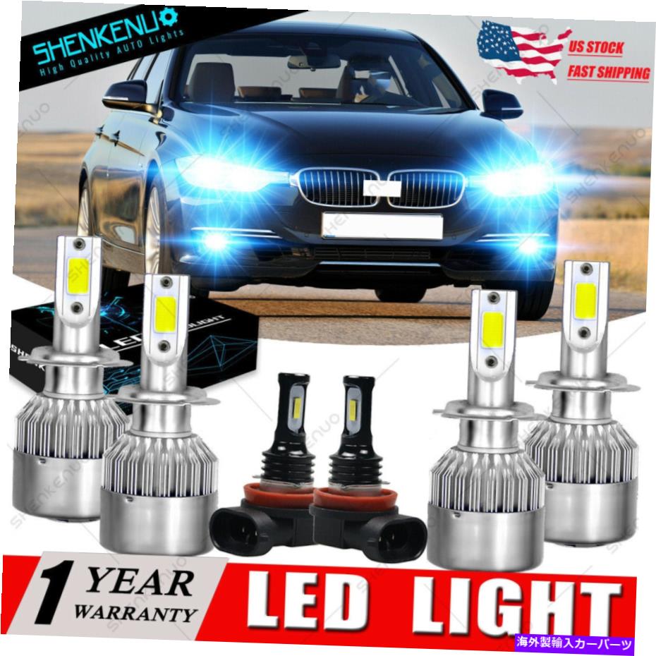 フォグライト BMW 323i 2006-2011 328i 2007-2016 6x 8000KコンボLEDヘッドライトフォグライトC6L For BMW 323i 2006-2011 328i 2007-2016 6x 8000K Combo LED Headlight Fog Light C6L【並行輸入品】