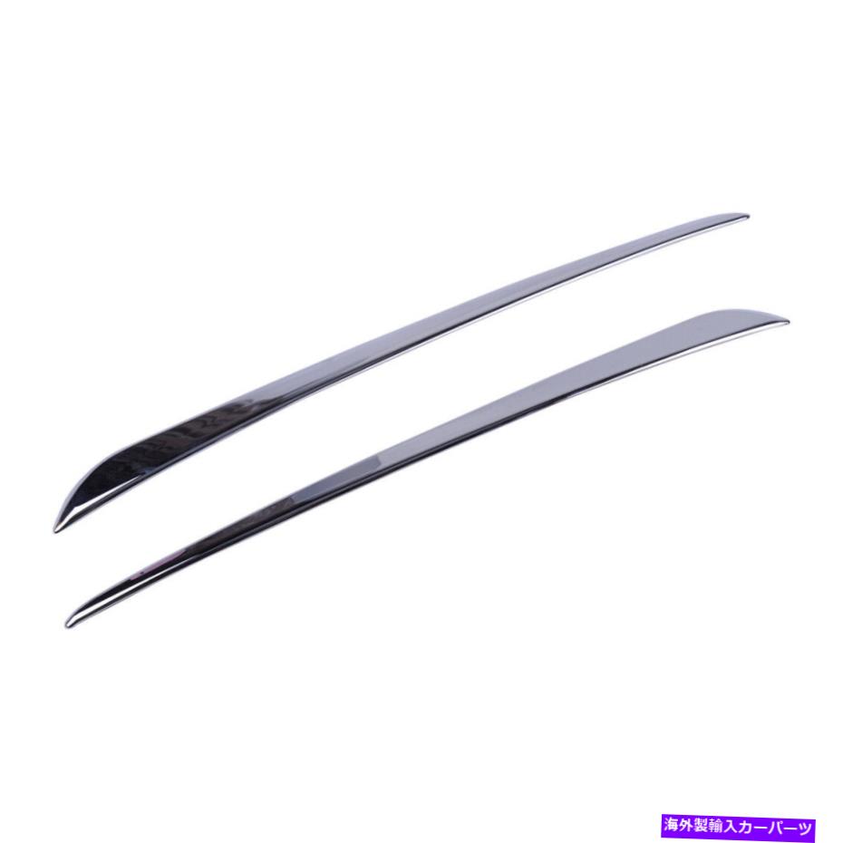 フォグライト 2xchromeフロントフォグライトランプフレームまぶたカバートリムホンダアコード08-10にフィット 2xChrome Front Fog Light Lamp Frame Eyelid Cover Trim Fit for Honda Accord 08-10【並行輸入品】
