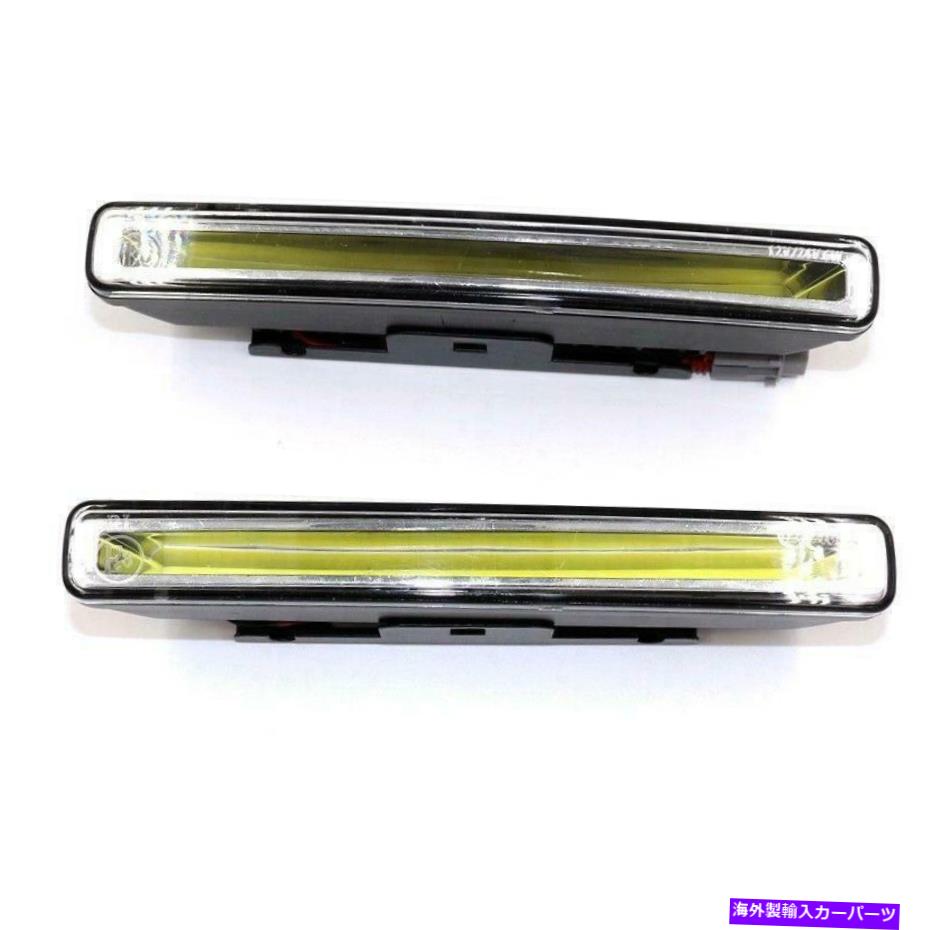 フォグライト 20WコブゼノンホワイトLEDライトカーDRLドライビングフォグランプ6000K w/ブラケット2x新しい 20W COB Xenon White LED Light Car DRL Driving Fog Lamps 6000K w/ Brackets 2x New【並行輸入品】