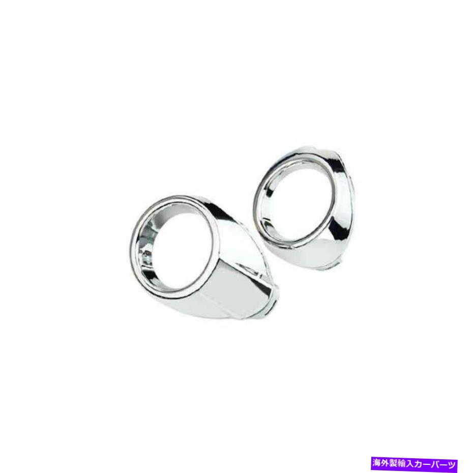 フォグライト Ford Focus St Rs 2012-2014 Chrome Exteriorフロントフォグライトフレームトリム2PCS For Ford Focus ST RS 2012-2014 Chrome Exterior Front Fog Light Frame Trim 2PCS【並行輸入品】