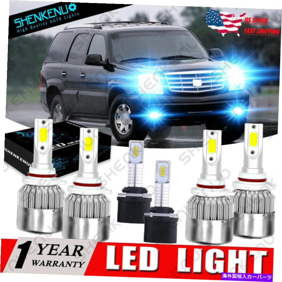 フォグライト キャデラックのエスカレードピックアップトラックext 2002 8000K LEDヘッドライト +フォグランプC6L For Cadillac Escalade Pickup Truck EXT 2002 8000K LED Headlight + Fog Lamp C6L【並行輸入品】