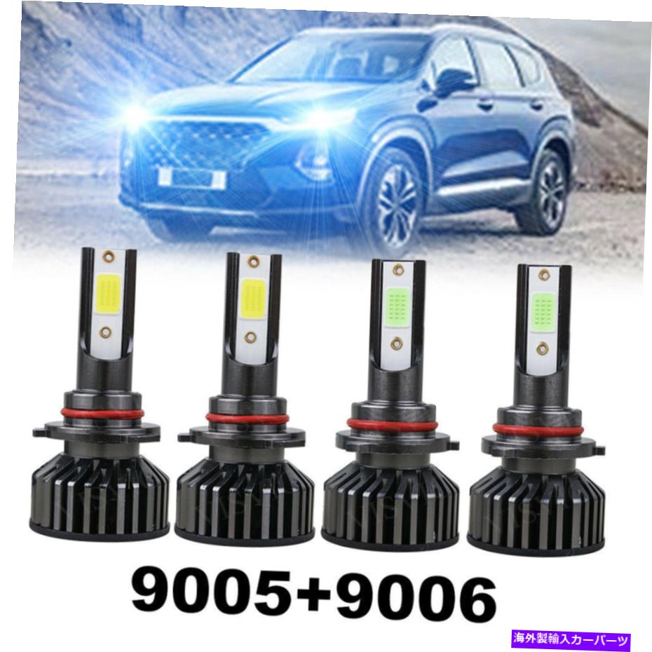 フォグライト Ice Blue 9005 9006 Honda Accord 1997- 07 Civic 04-13 XIのLEDヘッドライトコンボ Ice Blue 9005 9006 LED Headlight Combo for Honda Accord 1997- 07 Civic 04-13 xi【並行輸入品】