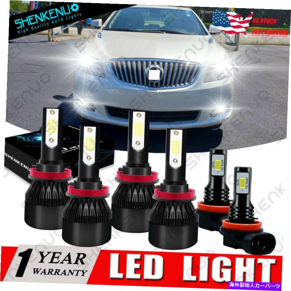 フォグライト Buick Lacrosse 2010-2013 Cob LED Headlights Hi/Low Beam+Fog Bulbs 6000K C9B For Buick LaCrosse 2010-2013 COB LED Headlights Hi/Low Beam+Fog Bulbs 6000K C9B【並行輸入品】 37,323円