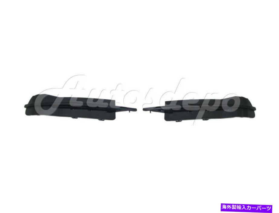 フォグライト 2010-2012 Malibu ls Front Bumper Lower Grilleアウターフォグライトインサートセット FOR 2010-2012 MALIBU LS FRONT BUMPER LOWER GRILLE OUTER FOG LIGHT INSERT SET【並行輸入品】