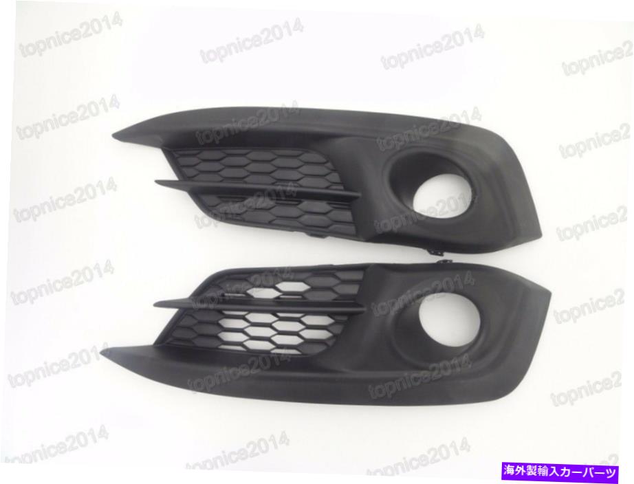 フォグライト 右+左フォグライトランプベゼルフレームブラックセットホンダシビックセダン2016-2017 Right+Left Fog Light Lamp Bezel Frame Black Set For Honda Civic Sedan 2016-2017【並行輸入品】
