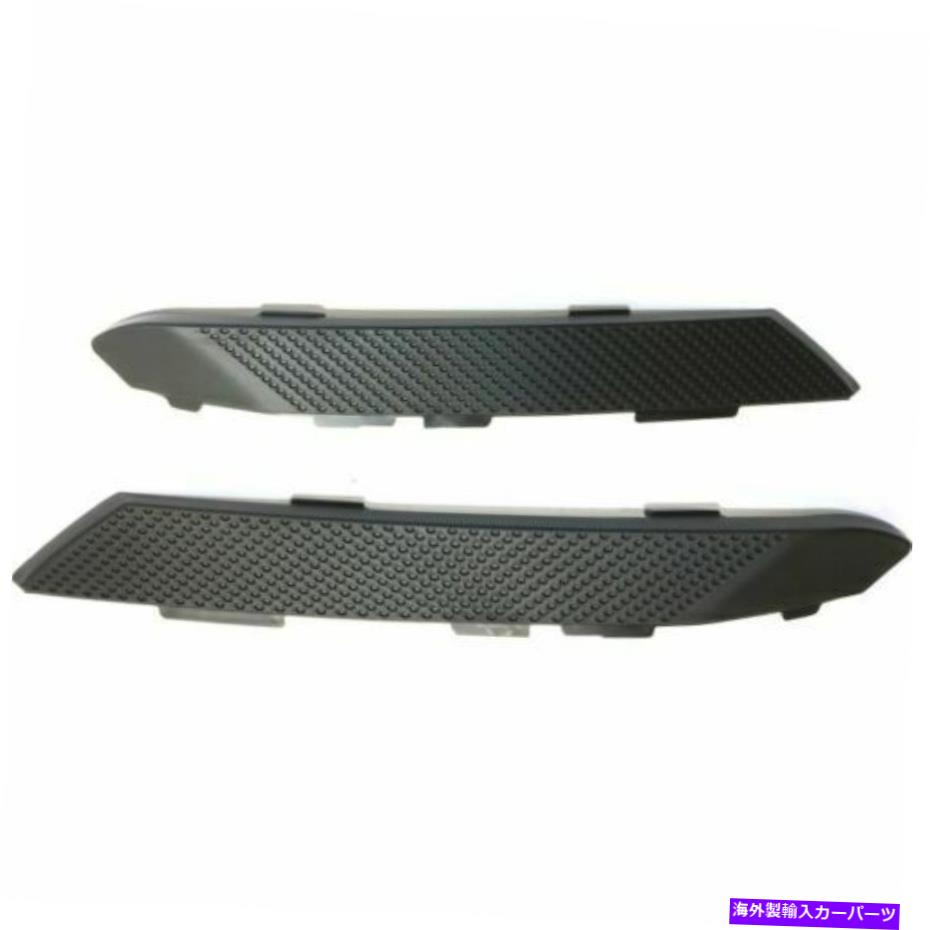 フォグライト 2つの新しいセットリンカーンMKZ 13-16右と左側のフォグライトモールディング New Set Of 2 Fits LINCOLN MKZ 13-16 Right & Left Side Fog Light Molding【並行輸入品】