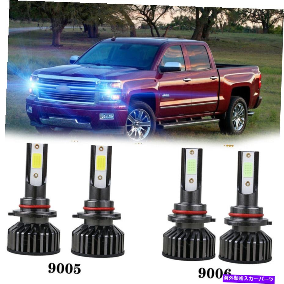 フォグライト コンボ9005 9006ブルー8KコブLEDヘッドライトキットバルブ高ビームランプUS US Combo 9005 9006 Blue 8K COB LED Headlight Kit Bulbs High Low Beam Lamp US【並行輸入品】