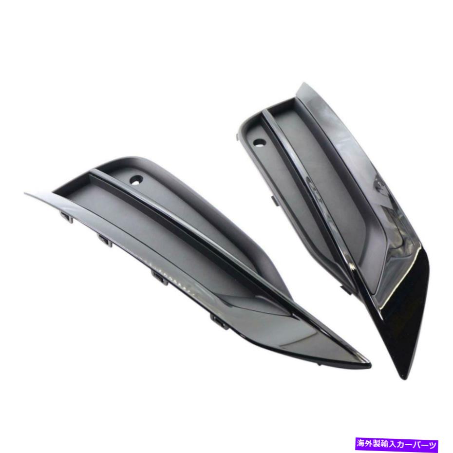 フォグライト 2ピースフロントバンパーフォグライトグリルフィットボルボS90 V90 16-19 31425447 2 Pieces Front Bumper Fog Light Grille Fit for Volvo S90 V90 16-19 31425447【並行輸入品】
