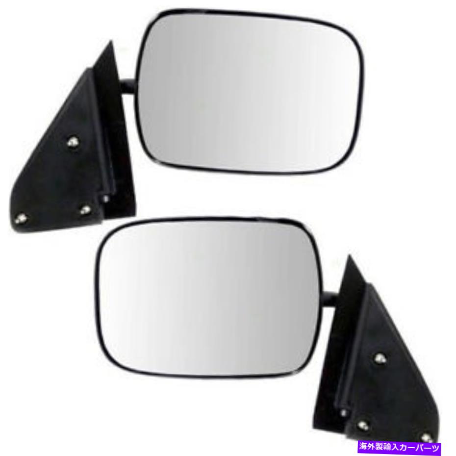 アイライン シボレーピックアップトラック用郊外のリアビュードアミラーマニュアル左右セットペア For Chevy Pickup Truck Suburban Rear View Door Mirror Manual Left Right SET PAIR【並行輸入品】