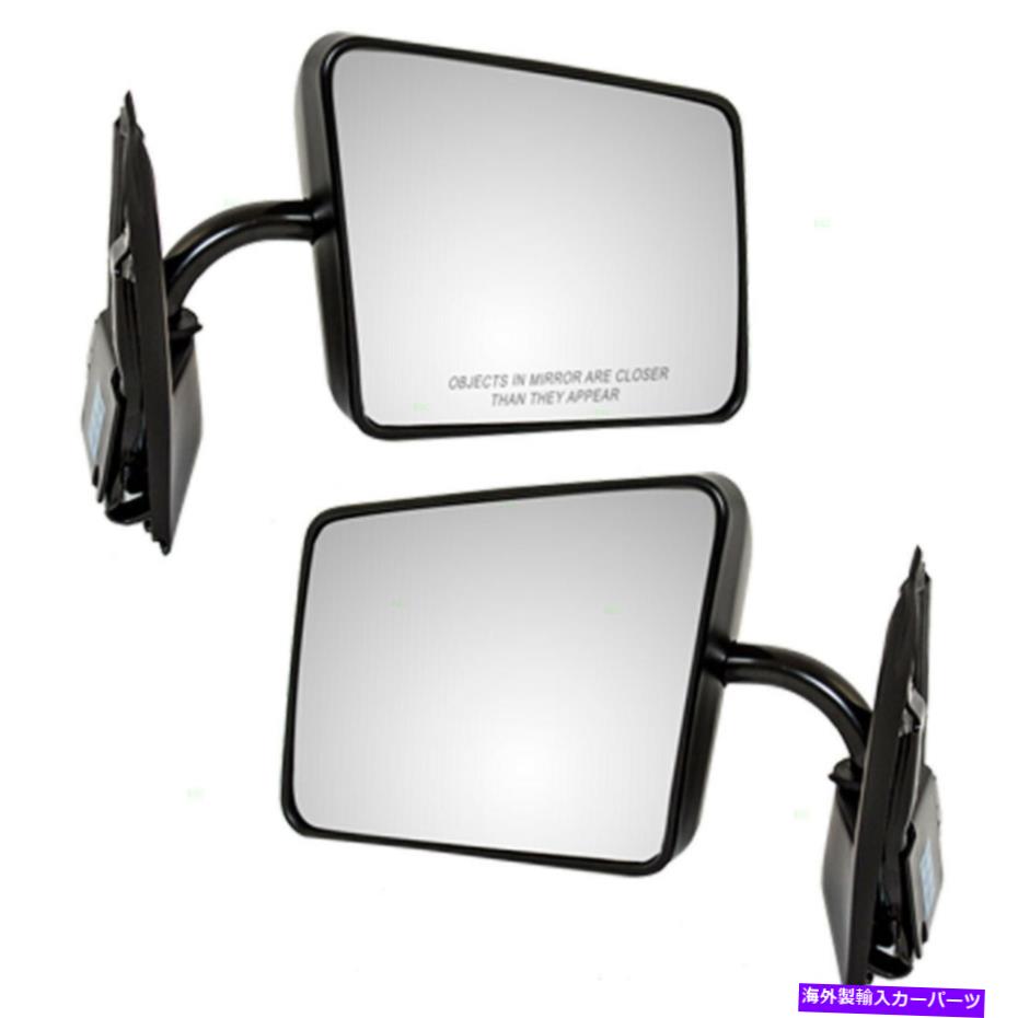 アイライン マニュアルサイドドアミラーセットはS10 S15ブレザー/ジミーシクロンペアの下のぴったりです Manual Side Door Mirror Set fits S10 S15 Blazer/Jimmy Syclone Pair Below Eyeline【並行輸入品】