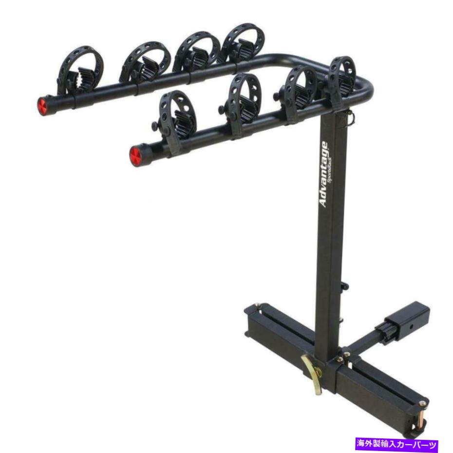 USサイクルキャリア デラックスバイクキャリア4バイクスチールブラック折りたたみ腕を持って Deluxe Bike Carrier 4-Bike Steel Black with Folding Carrying Arms【並行輸入品】