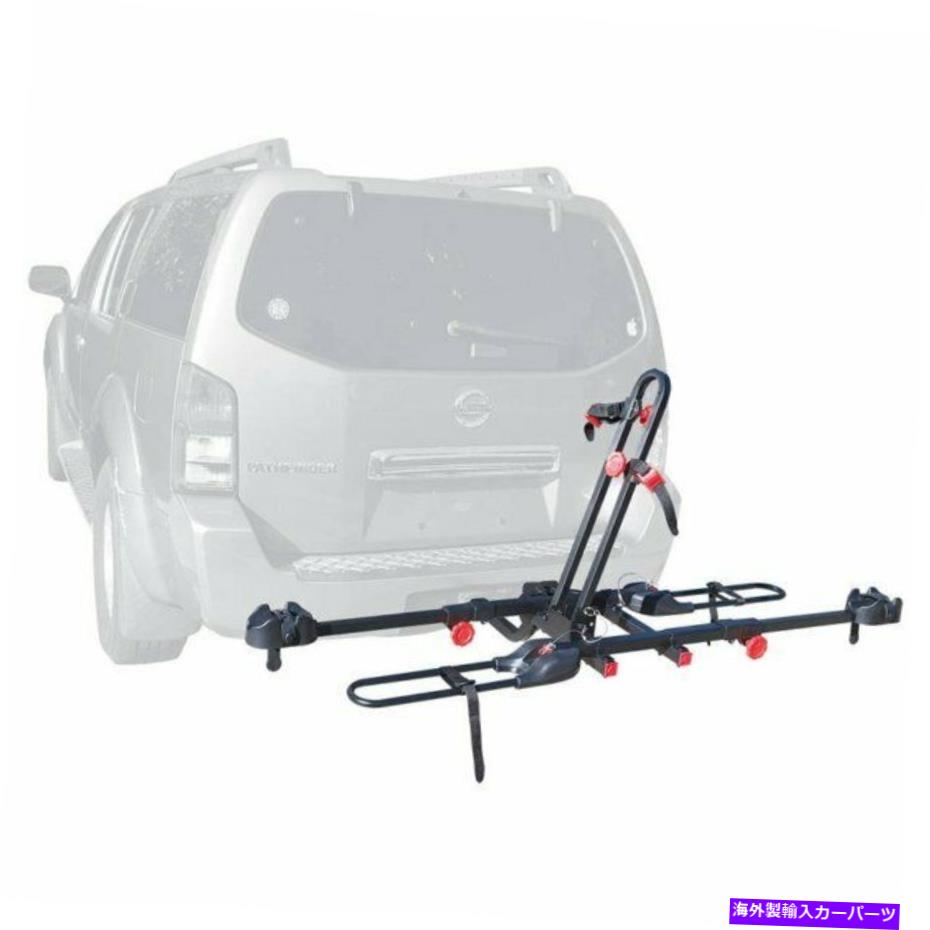 USサイクルキャリア ラック2バイクヒッチキャリアトレーラーカートラックSUVレシーバー自転車輸送 RACK 2 BIKE HITCH MOUNT Carrier Trailer Car Truck SUV Receiver Bicycle Transport【並行輸入品】
