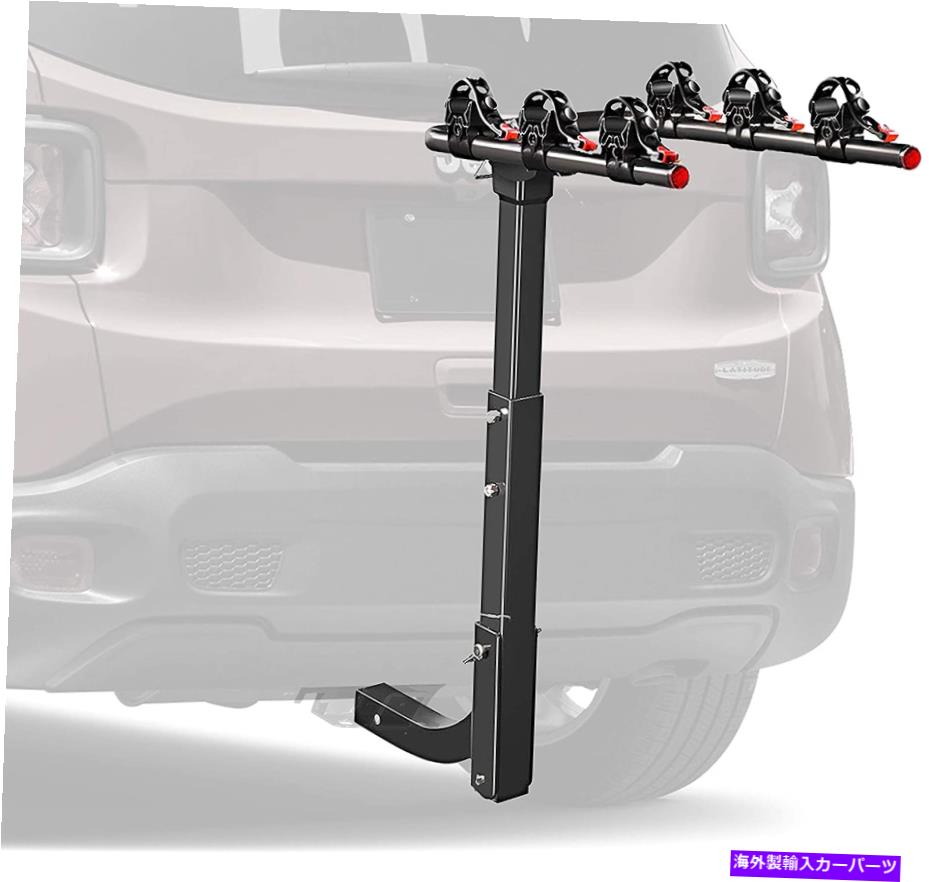 USサイクルキャリア バイクマウントヒッチラック、車用の自転車キャリア、2インチのヒッチレシーバー付きトラック Bikes Mount Hitch Rack, Bicycle Carrier for Cars, Trucks with 2\